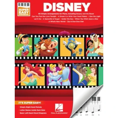 Afbeelding van DISNEY Super Easy SONGBK: Songbook 60 Simple Arrangements for Piano