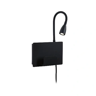 Afbeelding van Paulmann Halina 71101 Wandlamp 2.4 W LED Zwart (mat)