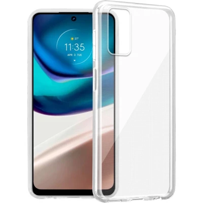 Afbeelding van Cadorabo Hoesje geschikt voor Motorola MOTO G42 in VOLLEDIG TRANSPARANT Beschermhoes gemaakt van flexibel TPU Silicone Case Cover