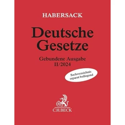 Afbeelding van Deutsche Gesetze Gebundene Ausgabe II/2024: Rechtsstand: 14. August 2024