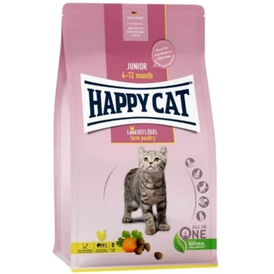 Afbeelding van Happy Cat 70539 Young Junior Land gevogelte droogvoer voor jonge katten vanaf 4 maanden 1,3 kg inhoud