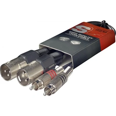 Afbeelding van Stagg STC060CMXM 2x XLR naar RCA verloopkabel 60cm