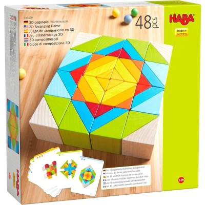 Afbeelding van Haba Compositiespel Blokken mozaïek 3 d Junior Hout 48