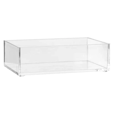 Afbeelding van Sieraden/make up houder/box 16 x 5 cm van kunststof Nagellak box Sieraden Make Organizer