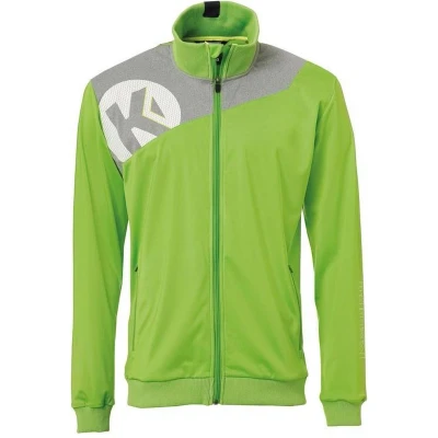 Afbeelding van Kempa Core 2.0 Poly Jacket Kind Hoop Groen Donker Grijs Melange Maat 140