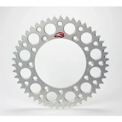 Afbeelding van Renthal Achtertandwiel 48 tanden Zilver Honda CR125 1984 2007 CR250 CRF250R 2004 2023 CRF450R 2002