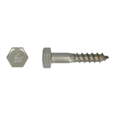 Afbeelding van Houtdraadbout RVS A2 DIN 571 Diameter 8x35mm 100 stuks