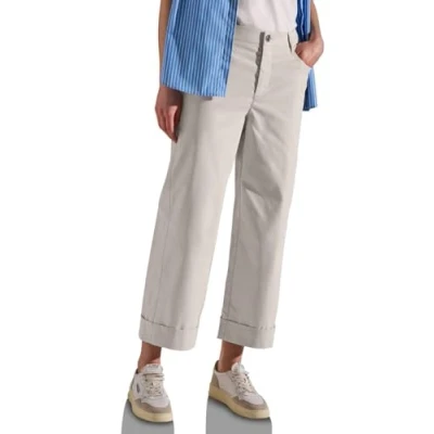 Afbeelding van Street One Straight Broek, Dames, Maat: 46x28, Beige