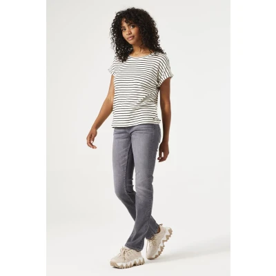 Afbeelding van GARCIA Celia Dames Straight Fit Jeans Gray Maat W25 X L30