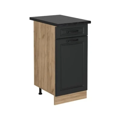Afbeelding van Vicco Keukenonderkast R Line, Antraciet landhuis/Krachtige Eik goud, 40 cm , WB