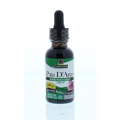 Afbeelding van Natures Answer Pau d&#039;arco extract 1:1 alcoholvrij 2000 mg 30 ml