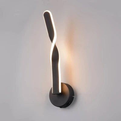 Afbeelding van Trio Design wandlamp Ginko zwart R25791732