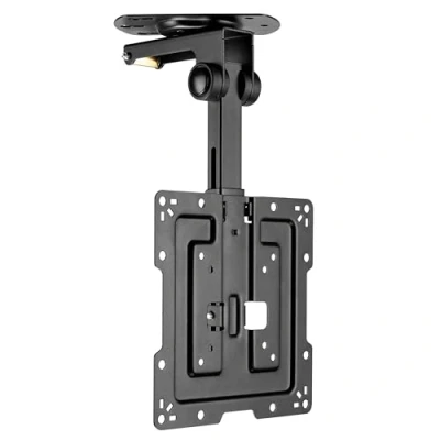 Afbeelding van RICOO Monitor en tv plafondhouder voor 19 43 inch, inklapbaar, zwenkbaar, in hoogte verstelbaar, universele houder plafond D0422, televisiebeugel tot 20 kg met max. VESA 200 x mm