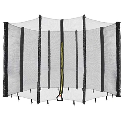 Afbeelding van AREBOS Veiligheidsnet trampoline Ø 366 cm 8 stangen fijnmazig UV bestendig