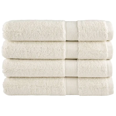 Afbeelding van vidaXL Handdoeken 4 st 600 g/m² 100x200 cm 100% katoen crèmekleurig