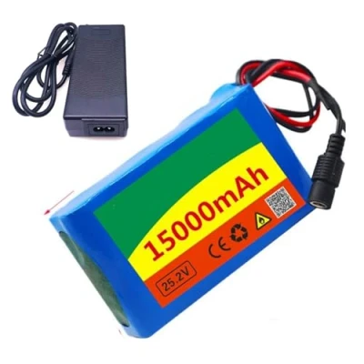 Afbeelding van 24v 15Ah E Bike Lithium Ion Batterij, 6S2P Batterij Li Met BMS Oplader for Elektrische Fiets Scooter