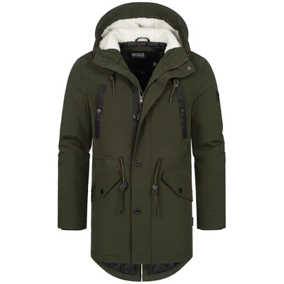 Afbeelding van Indicode Jeans Inbenicio Winterjas, Heren, Maat: Small, Army