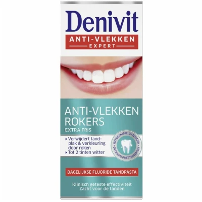 Afbeelding van Denivit Tandpasta Anti Vlekken Rokers 50ml