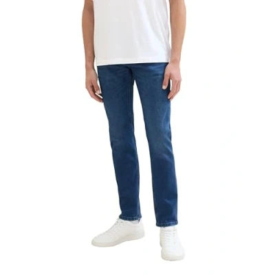 Afbeelding van TOM TAILOR Denim Piers Slim Jeans voor heren, 10120 Used Dark Stone Blue Denim, 34W x 32L