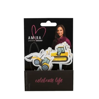 Afbeelding van Cake &amp; Cupcake Toppers Graafmachines 12 stuks