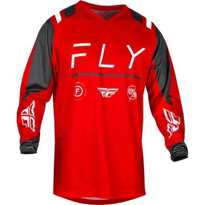 Afbeelding van Fly Racing 2024 F 16 Crossshirt Rood / Antraciet Wit maat L