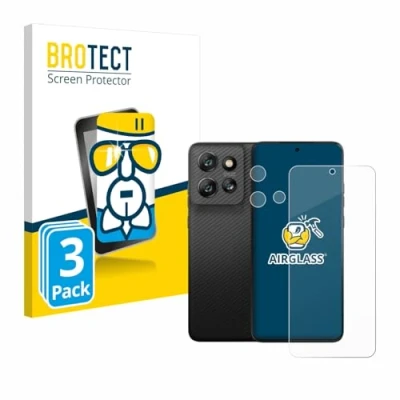 Afbeelding van BROTECT Screenprotector voor Motorola ThinkPhone 25 (Voor+Camera) Folie Beschermfolie Beschermglas transparant (3 Stuks)