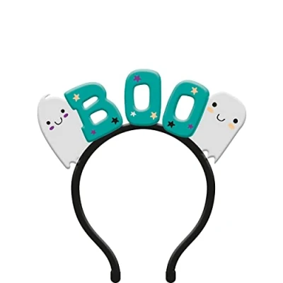 Afbeelding van Folat Halloween thema verkleed diadeem one size zwart/blauw kinderen Verkleedhoofddeksels