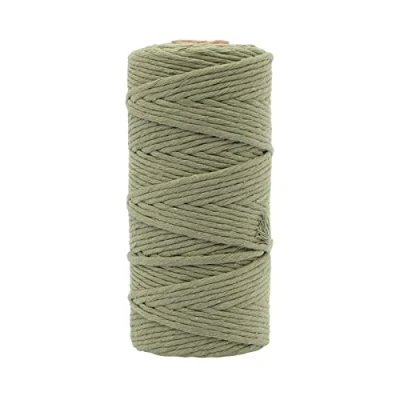 Afbeelding van Vaessen Creative Macrame Touw Olijfgroen 3mmx100m