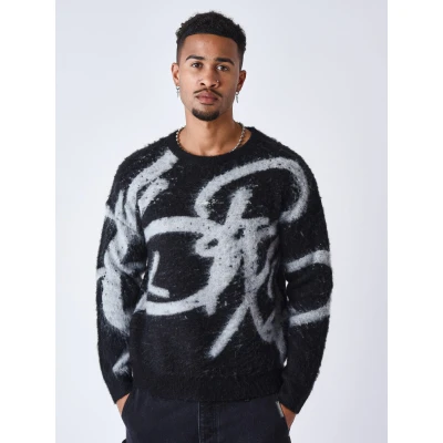 Afbeelding van Project X Paris Effet Kalash Trui, Heren, Maat: XL, Noir