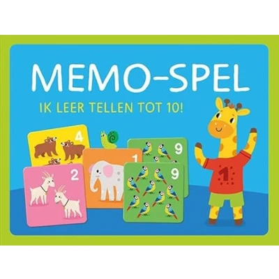 Afbeelding van Ik leer tellen tot 10! Memo spel (Kaartspellen)