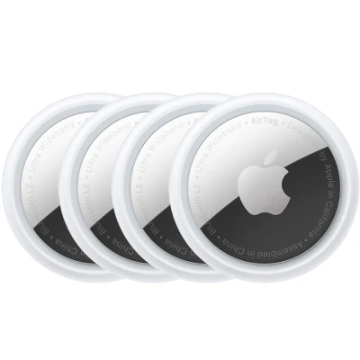 Afbeelding van Apple AirTag Wit zilver 4 stuk(s)