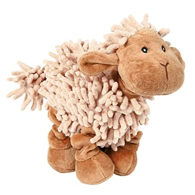 Afbeelding van Trixie pluche schaap met geluid en elastische benen 21 cm