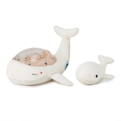 Afbeelding van Cloud.b knuffelwalvis met nachtlamp en geluid wit