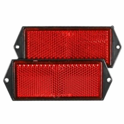 Afbeelding van Benson Reflector Rechthoek 100 x 40 mm Rood 2 stuks