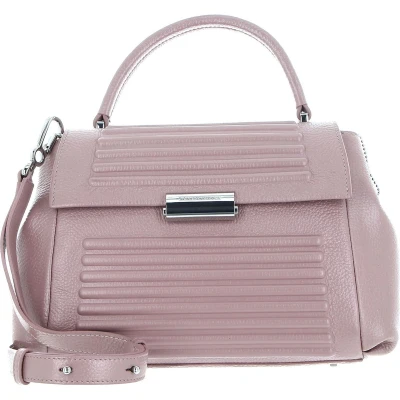 Afbeelding van MANDARINA DUCK Leren Handtas Schoudertas I Con Handbag Rosewood Oud roze