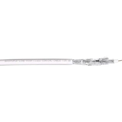 Afbeelding van BKL Electronic 0806014/F Coaxkabel Buitendiameter: 8.20 mm 75 Ω 135 dB Wit 100 m