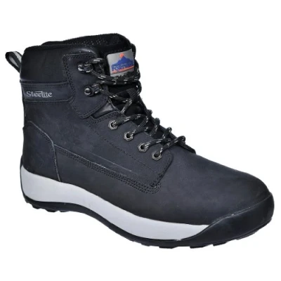 Afbeelding van Portwest FW32 Steelite Constructo Nubuckleren Schoen, S3 HRO, Zwart, Grootte 39