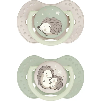 Afbeelding van Difrax LOVI 18+ Maanden Dynamische Fopspeen Unisex Glow in the dark