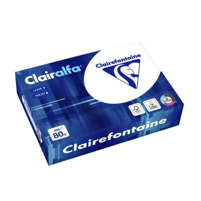 Afbeelding van Clairefontaine Clairalfa Printpapier Ft A5, 80 G, Pak Van 500 Vel Wit A5
