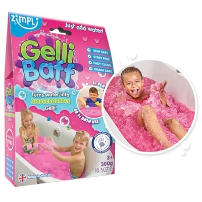 Afbeelding van ZIMPLI KIDS LIMITED Bad poeder met oplosmiddel van Gelli Baff, Pink 300 g