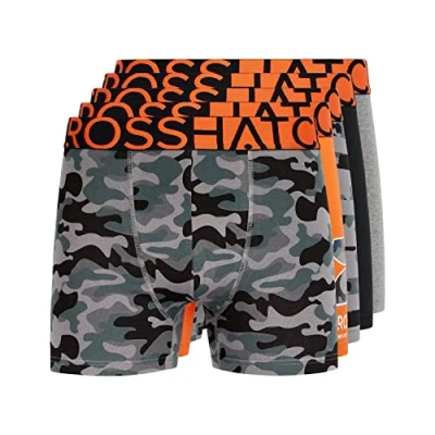 Afbeelding van Crosshatch Heren (5 pack) Multipack boxershorts, meerkleurige Boxershorts voor heren, cadeauset je vrienden, vriend of echtgenoot. zijn verkrijgbaar in de maten: S, M, L, XL, XXL,