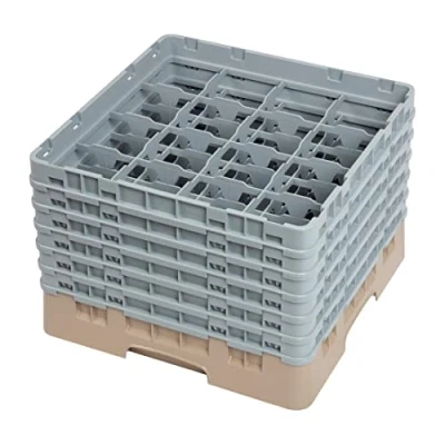 Afbeelding van Cambro Camrack Vaatwaskorf Met 16 Compartimenten Max. Glashoogte 29,8cm DW553