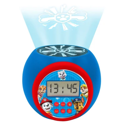 Afbeelding van Paw Patrol Projector Wekker Rood/Blauw