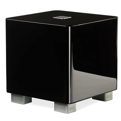 Afbeelding van REL Acoustics T/5x Subwoofer, 8 &quot;Down Firing Driver, Pijl Draadloze Poort, Hoogglans Zwart