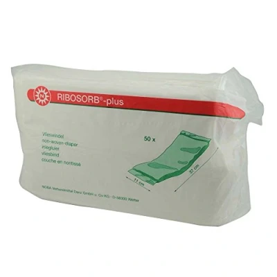 Afbeelding van 50x Noba vliesluier RIBOSORB® plus, luiers, sjablonen, inlegzolen, 11 x 37 cm