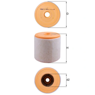 Afbeelding van Mahle Original Luchtfilter LX 4959