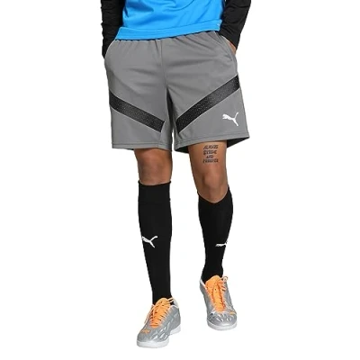 Afbeelding van puma Teamfinal Shorts, Heren, Maat: Medium, Smoked pearl black