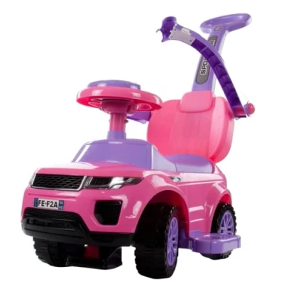 Afbeelding van Loopauto kinderauto schuifauto vanaf 2 jaar en duwauto met claxon muziek, opbergruimte onder de zitting (Salie)