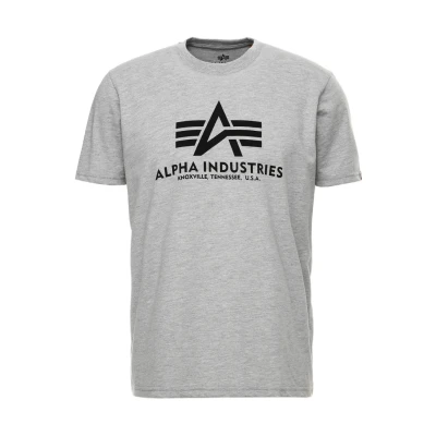 Afbeelding van Alpha Industries Tshirt print, Heren, Maat: Small, Grey heather