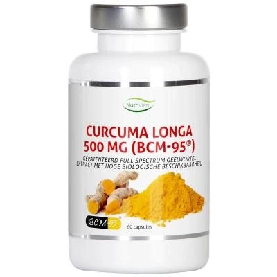 Afbeelding van Nutrivian Curcuma Longa 500mg Bcm95, 60 capsules